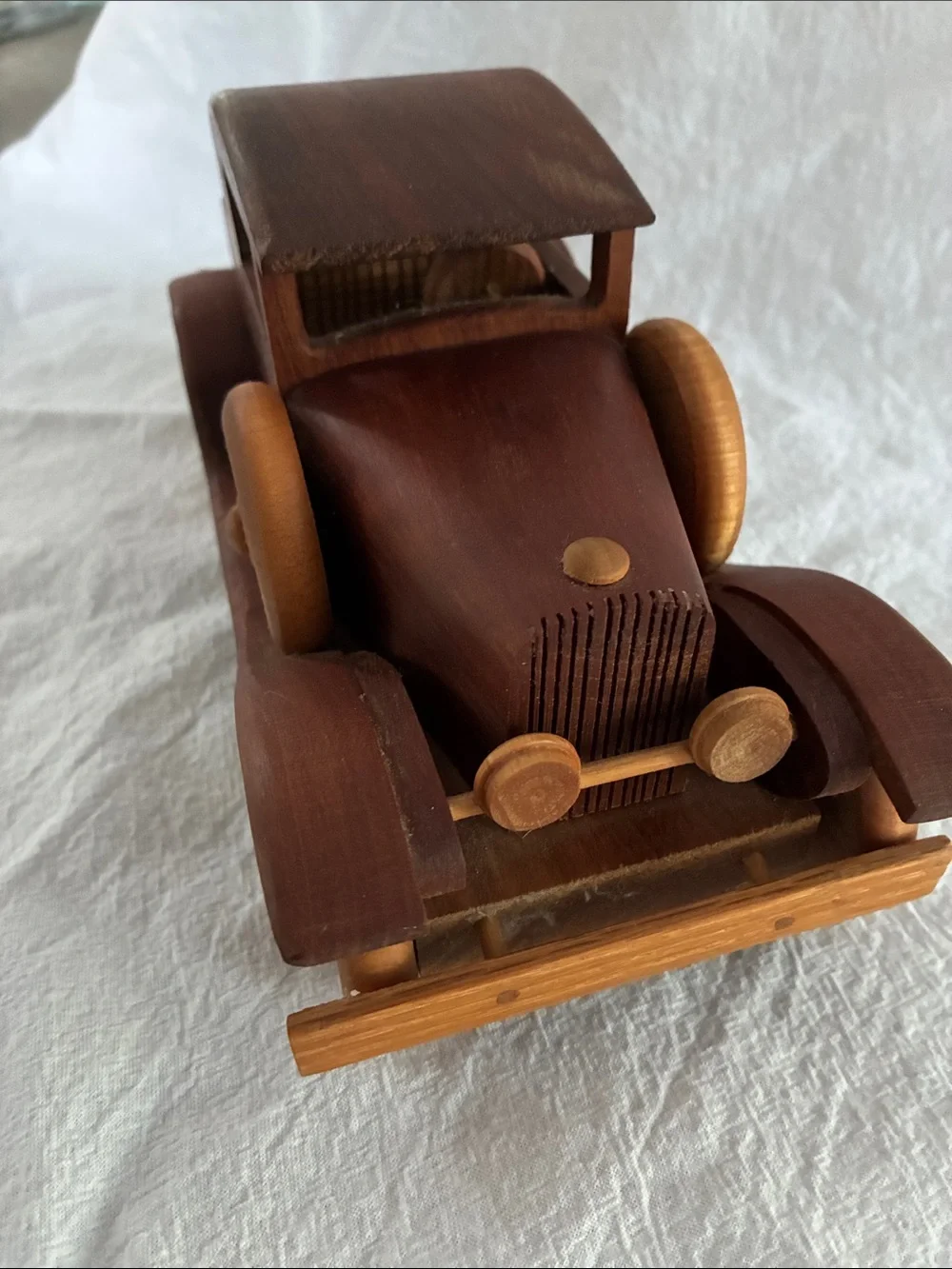 Wooden Vintage Toy Car - Brown